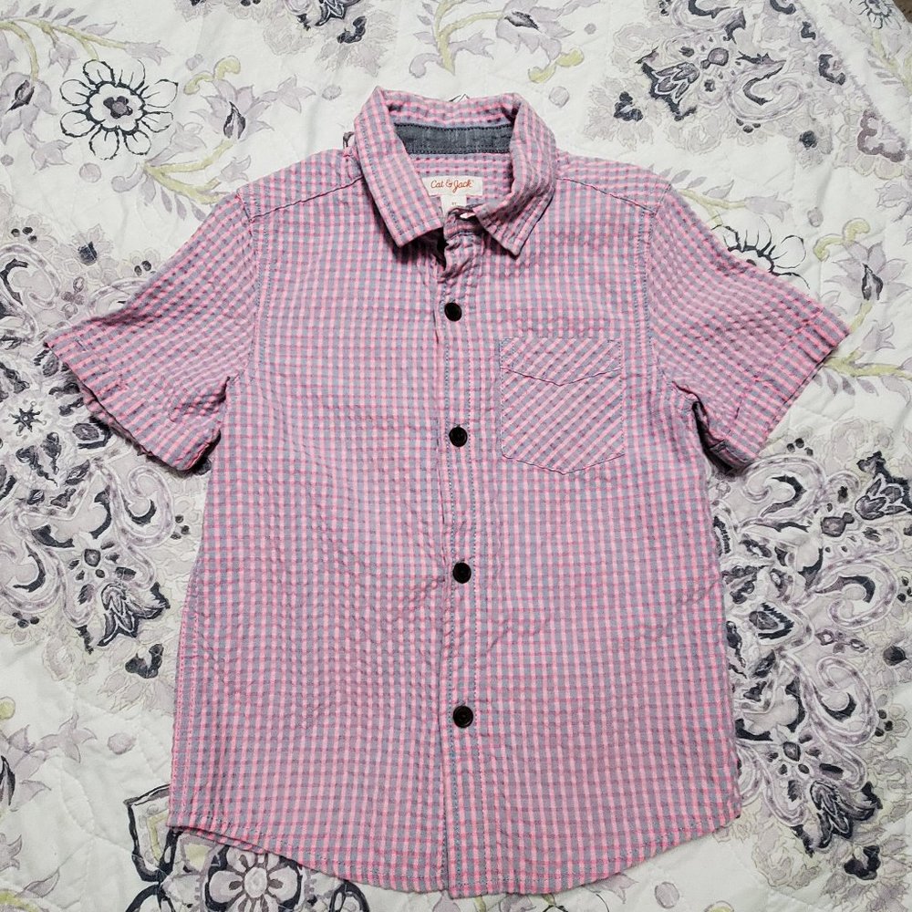 Cat&Jack little boys short sleeve shirt size 5T
